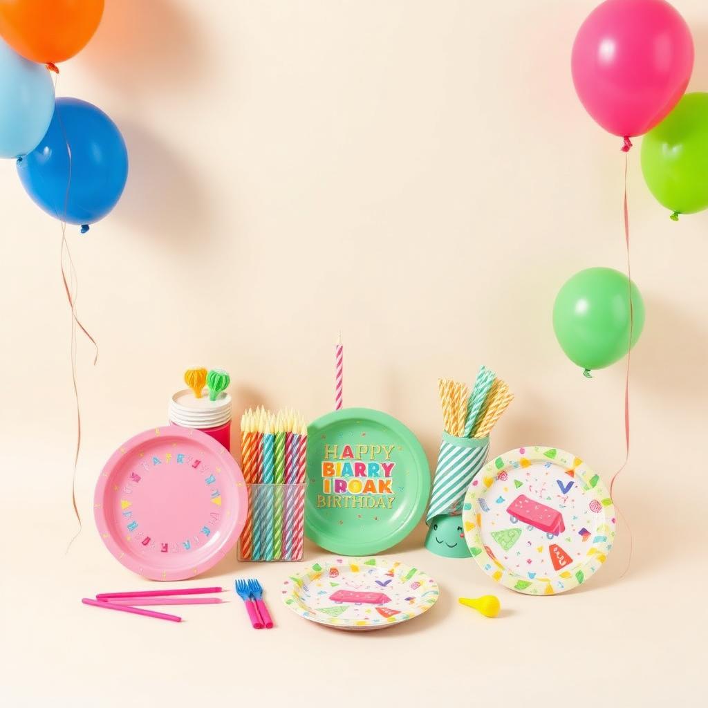 Artigos para festas — Balões, velas, painéis e tudo para sua comemoração.